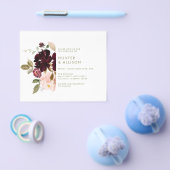 Floral Wedding Invitation Flyer (Enkel)