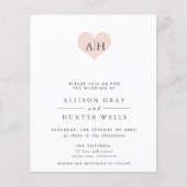 Floral Wedding Invitation Flyer (Voorkant)