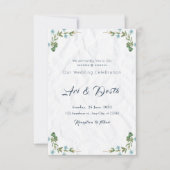 Floral Wedding Invitation Flyer Kaart (Voorkant)