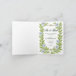 Floral Wedding invitation for seniors