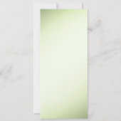 Floral Wedding Invitation Green Kaart (Achterkant)