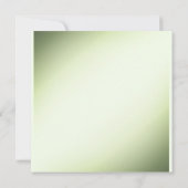 Floral Wedding Invitation Green Kaart (Achterkant)