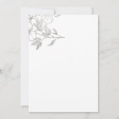 Floral Wedding Invitation Kaart (Achterkant)