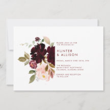 Floral Wedding Invitation