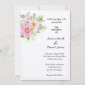Floral Wedding Invitation Kaart (Voorkant)
