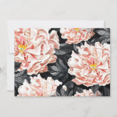 Floral Wedding Invitation Kaart (Achterkant)