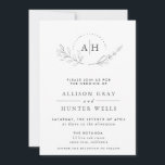 Floral Wedding Invitation Kaart<br><div class="desc">Dit tijdloze romantische ontwerp biedt een bloemenboeket met zachte kleuren en botanische accenten. Alle aspecten van dit ontwerp kunnen worden uitgegeven (doopvont,  tekstgrootte,  of bloemaccenten bewogen/verwijderd) om uw behoeften te passen. Neem contact met me op als je hulp nodig hebt bij dit ontwerp.</div>