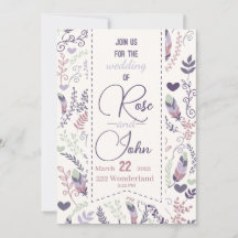 Floral Wedding Invitation