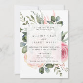 Floral Wedding Invitation Kaart (Voorkant)