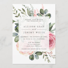 Floral Wedding Invitation Kaart