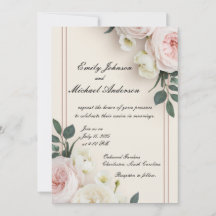 Floral Wedding Invitation