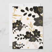 Floral Wedding Invitation Kaart (Achterkant)