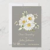 Floral Wedding Invitation Kaart (Voorkant)