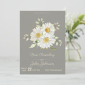 Floral Wedding Invitation Kaart (Staand voorkant)
