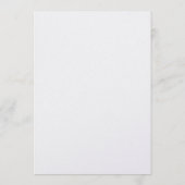 Floral Wedding Invitation Kaart (Achterkant)