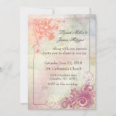 Floral Wedding Invitation Kaart (Voorkant)