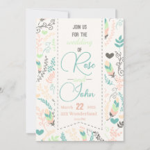 Floral Wedding Invitation