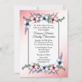 Floral Wedding Invitation Kaart (Voorkant)