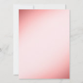 Floral Wedding Invitation Kaart (Achterkant)