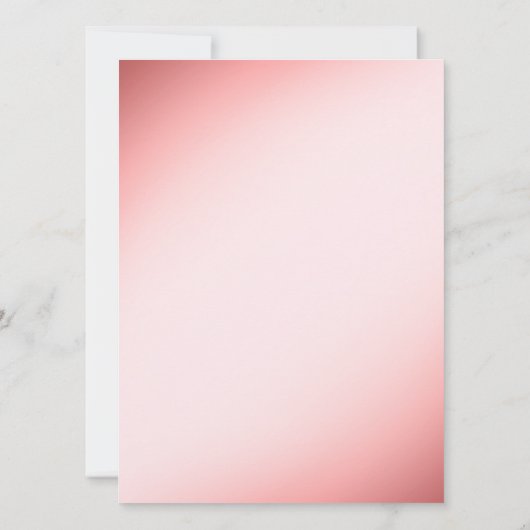 Floral Wedding Invitation Kaart (Achterkant)