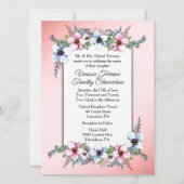 Floral Wedding Invitation Kaart (Voorkant)