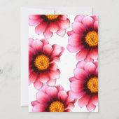 Floral Wedding Invitation Kaart (Achterkant)