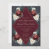 Floral Wedding Invitation Kaart (Voorkant)