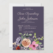 Floral Wedding Invitation Kaart (Voorkant)