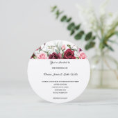 Floral Wedding Invitation Kaart (Staand voorkant)