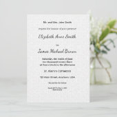 Floral Wedding Invitation Paisley Elegant Romantic Kaart (Staand voorkant)