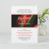 Floral Wedding Invitation Sjabloon Kaart (Staand voorkant)