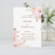 Floral Wedding Invitation Template Wedding