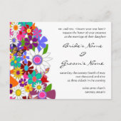 Floral Wedding Invitation Uitnodiging Briefkaart (Voorkant)