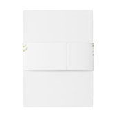 Floral Wedding Invitation Uitnodigingen Wikkel (Achterkant Voorbeeld)