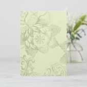 Floral Wedding Invitations Kaart (Staand voorkant)