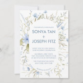 Floral Wedding Invitations Kaart (Voorkant)