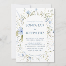 Floral Wedding Invitations Kaart
