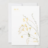 Floral Wedding Invitations Kaart (Achterkant)