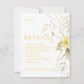 Floral Wedding Invitations Kaart (Voorkant)