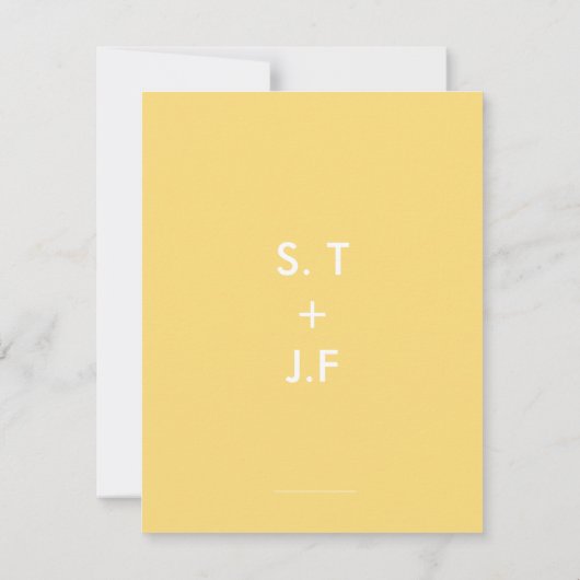 Floral Wedding Invitations Kaart (Achterkant)