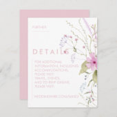 Floral Wedding Invitations Kaart (Voorkant / Achterkant)