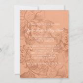 Floral Wedding Invitations Kaart (Achterkant)
