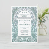  Floral Wedding Invitations V (v.3) Kaart (Staand voorkant)