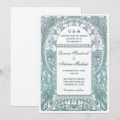  Floral Wedding Invitations V (v.3) Kaart (Voorkant / Achterkant)