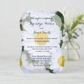 Floral Wedding Invitations with Daisy Kaart (Staand voorkant)