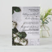  Floral Wedding Kaart (Staand voorkant)