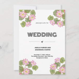 Floral Wedding Kaart
