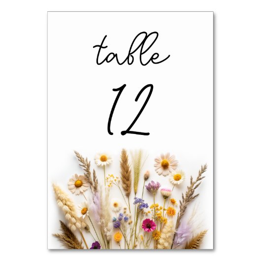 Floral Wedding Kaart (Voorkant)