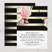  Floral Wedding Kaart (Voorkant / Achterkant)