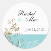 Floral Wedding Label (Voorkant)